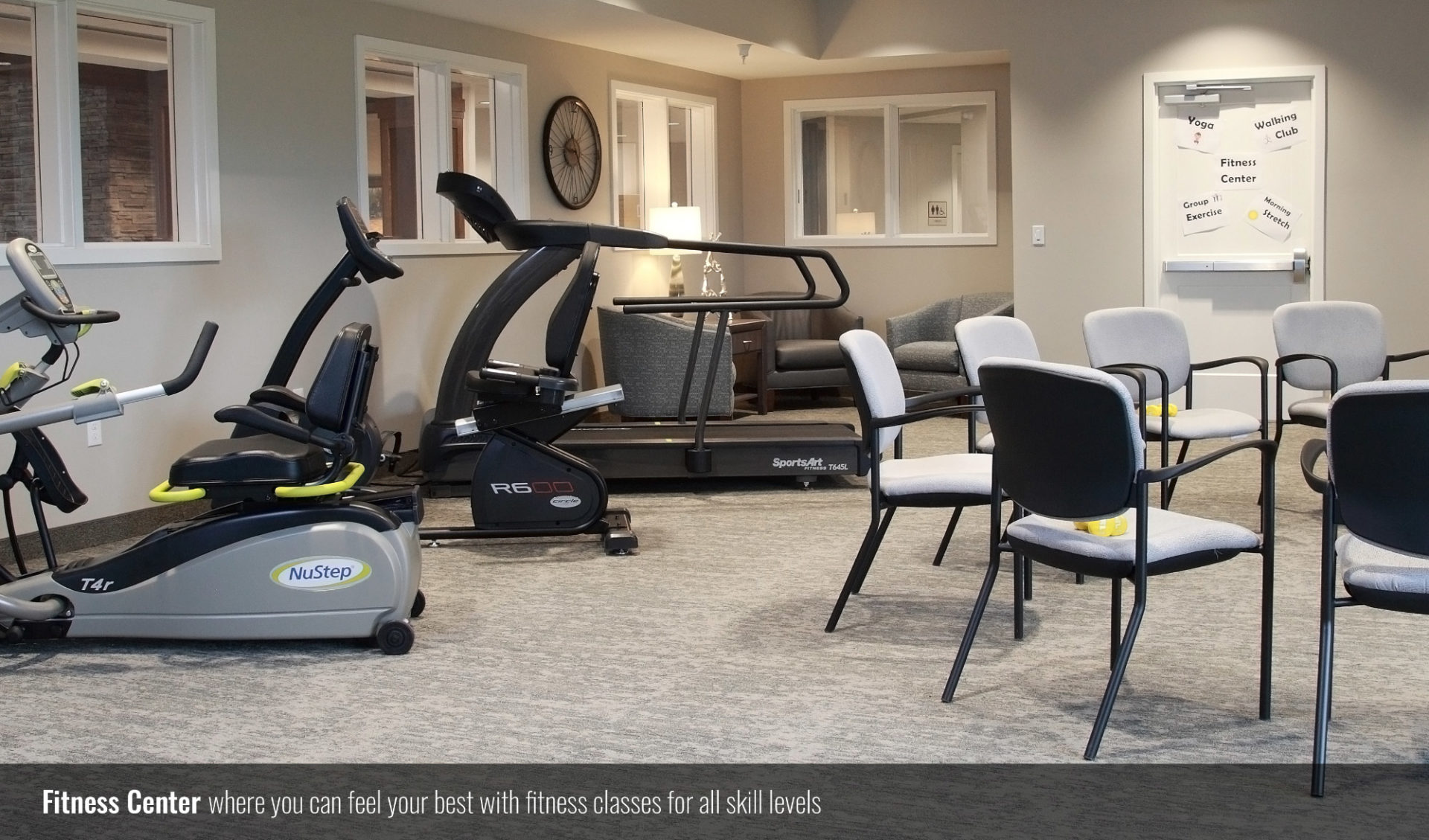 Fitness Center; where you can feel your best with fitness classes for all skill levels